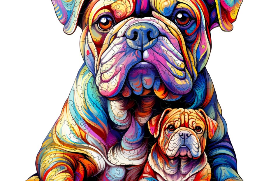 Pussel i trä – Bulldogfamilj 2 66d341de00f65