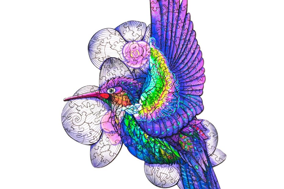 Pussel i trä-FREE HUMMINGBIRD 66d303f0ec368
