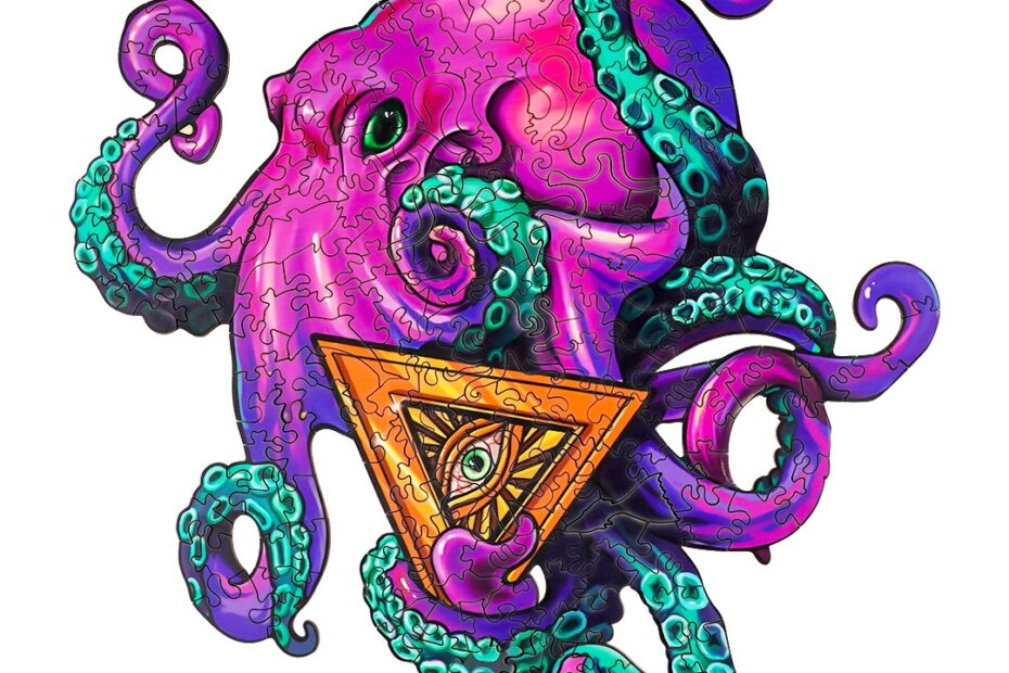Pussel i trä-OCTOPUS XIAOHACHI 66d11f505740d