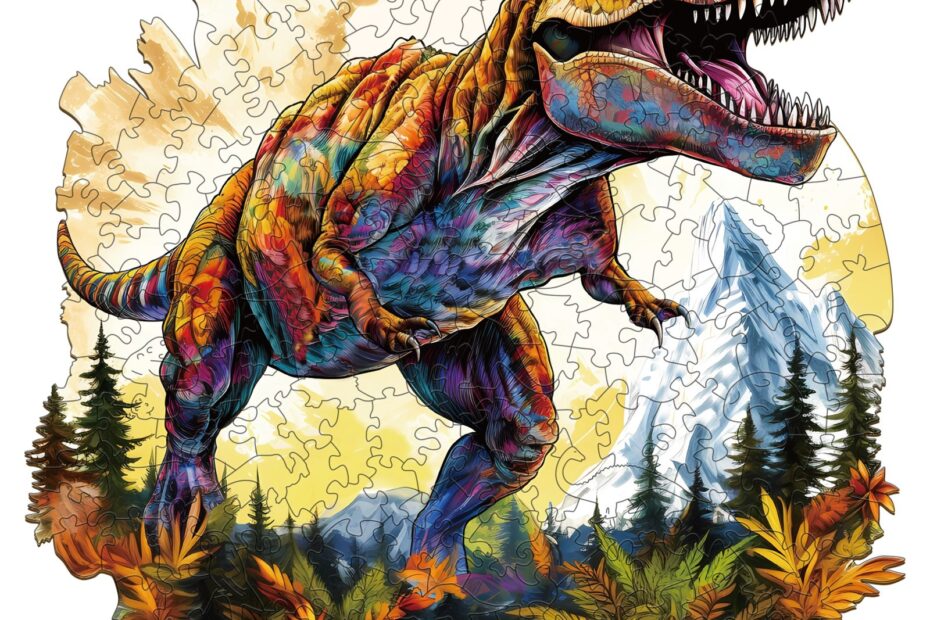 Pussel i trä – T-rex 66d1298261c9d