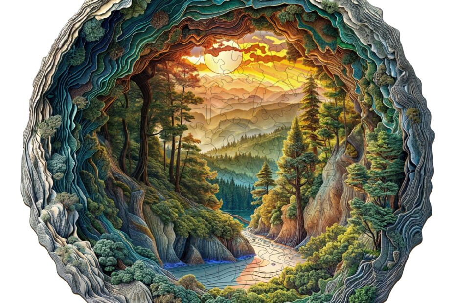 Träpussel – 3D-grottskog 66de45e1d97f1