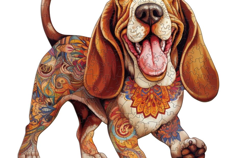 Pussel i trä – bassethund 2 66e82eb4c510c