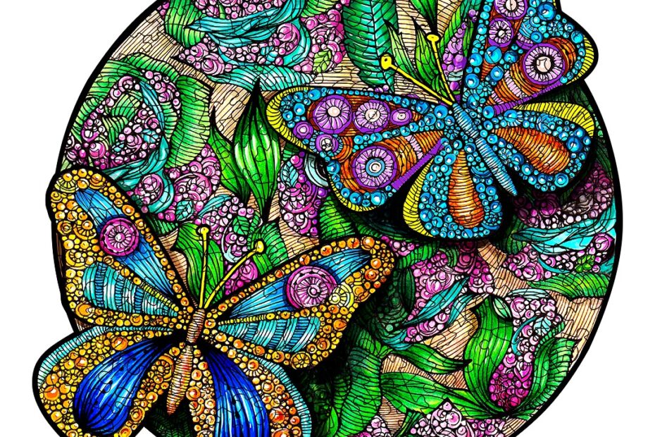 Pussel i trä-BEAUTIFUL BUTTERFLY 66dc233c18768