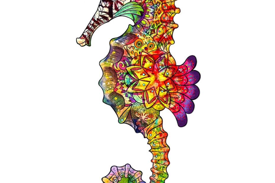 Pussel i trä-BRILLIANT SEA HORSE 66e80584d830c