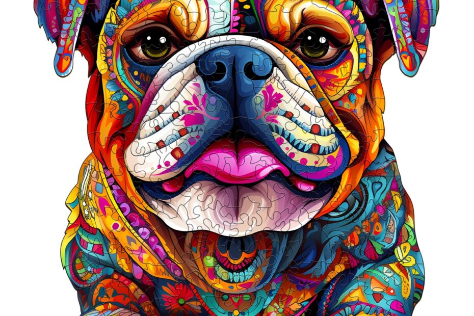 Pussel i trä-Bulldog 66e7c7b07c06a