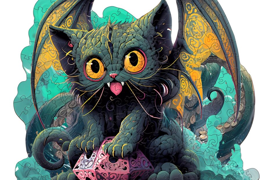 Pussel i trä – Cat Cthulhu 66da723a46f95