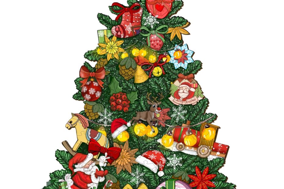 Pussel i trä-CHRISTMAS TREE 66ddded0b28ae
