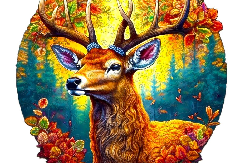 Pussel i trä – DEER OF LIFE-1 66de26ff05b03