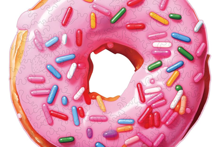 Pussel i trä-Doughnut 66d3dcf85a89a