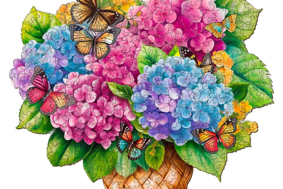 Pussel i trä-Blommkorg 2 66d41a9610063