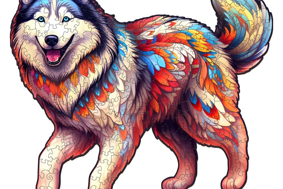 Träpussel – Husky Dog 66d5646988f8b