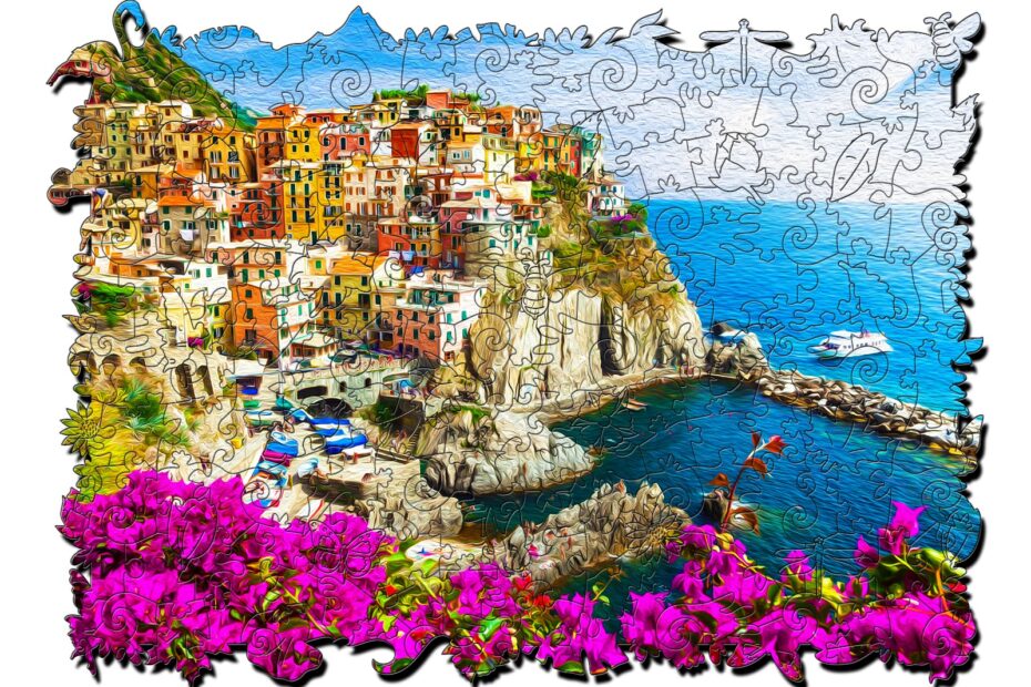 Pussel i trä-ITALIAN RIVIERA 66dd62f96a20a