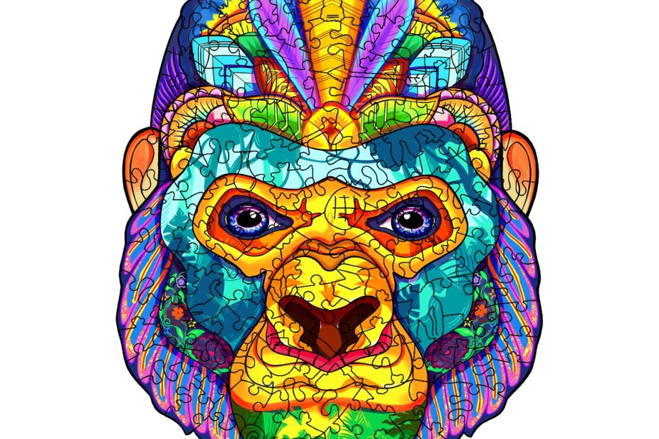 Pussel i trä-JUNGLE KING KONG 66d6474424355