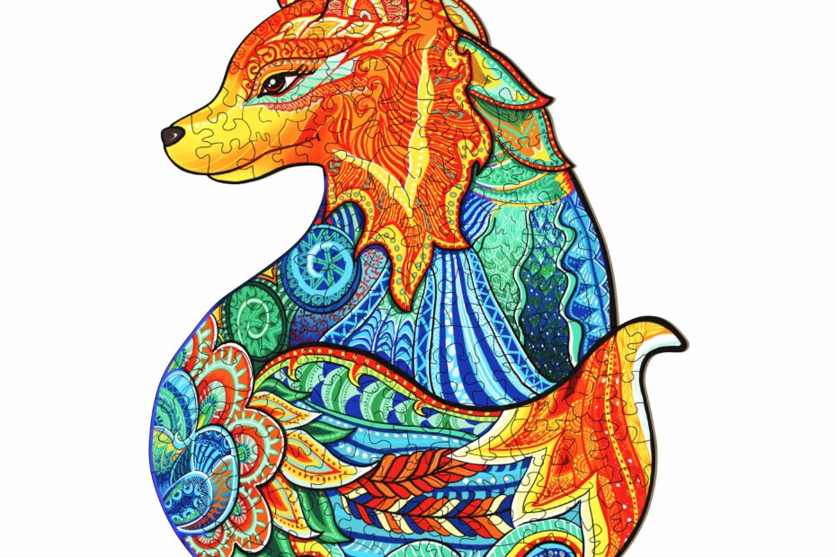 Pussel i trä – LEISURELY FOX 66d8d59bca386