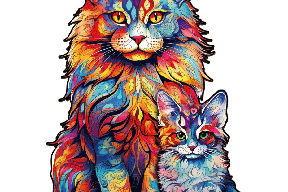 Pussel i trä-Maine Coon familj-2 66de8e00e853e
