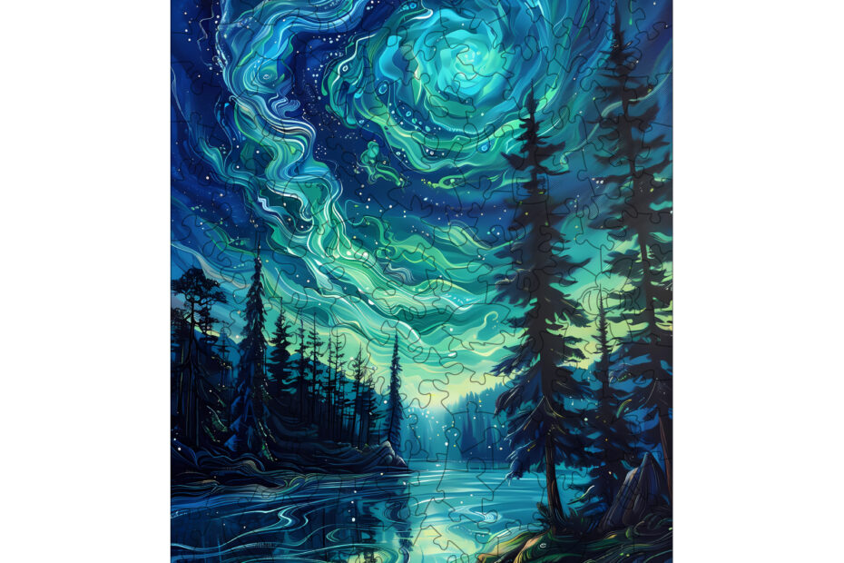 Träpussel-Natt Aurora 2 66dbd0cc51765