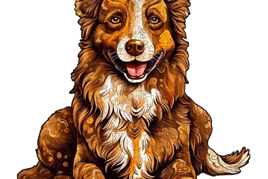 Pussel i trä – smart border collie 66e6168dbdf2b