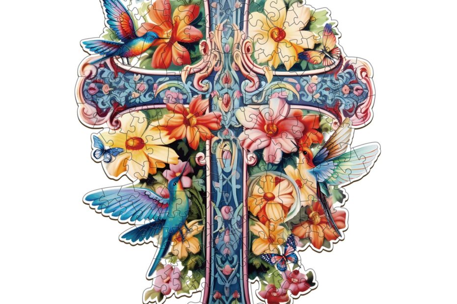 Pussel i trä-Blessing Cross-1 66e60c1cba0c1