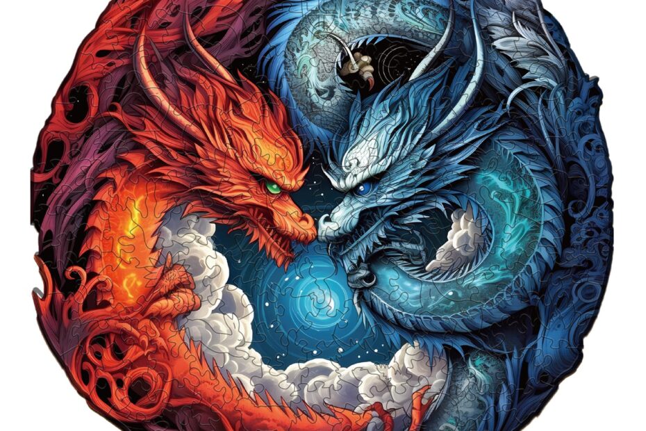 Pussel i trä-Yin-Yang Dragon-2 66d4fd449f525